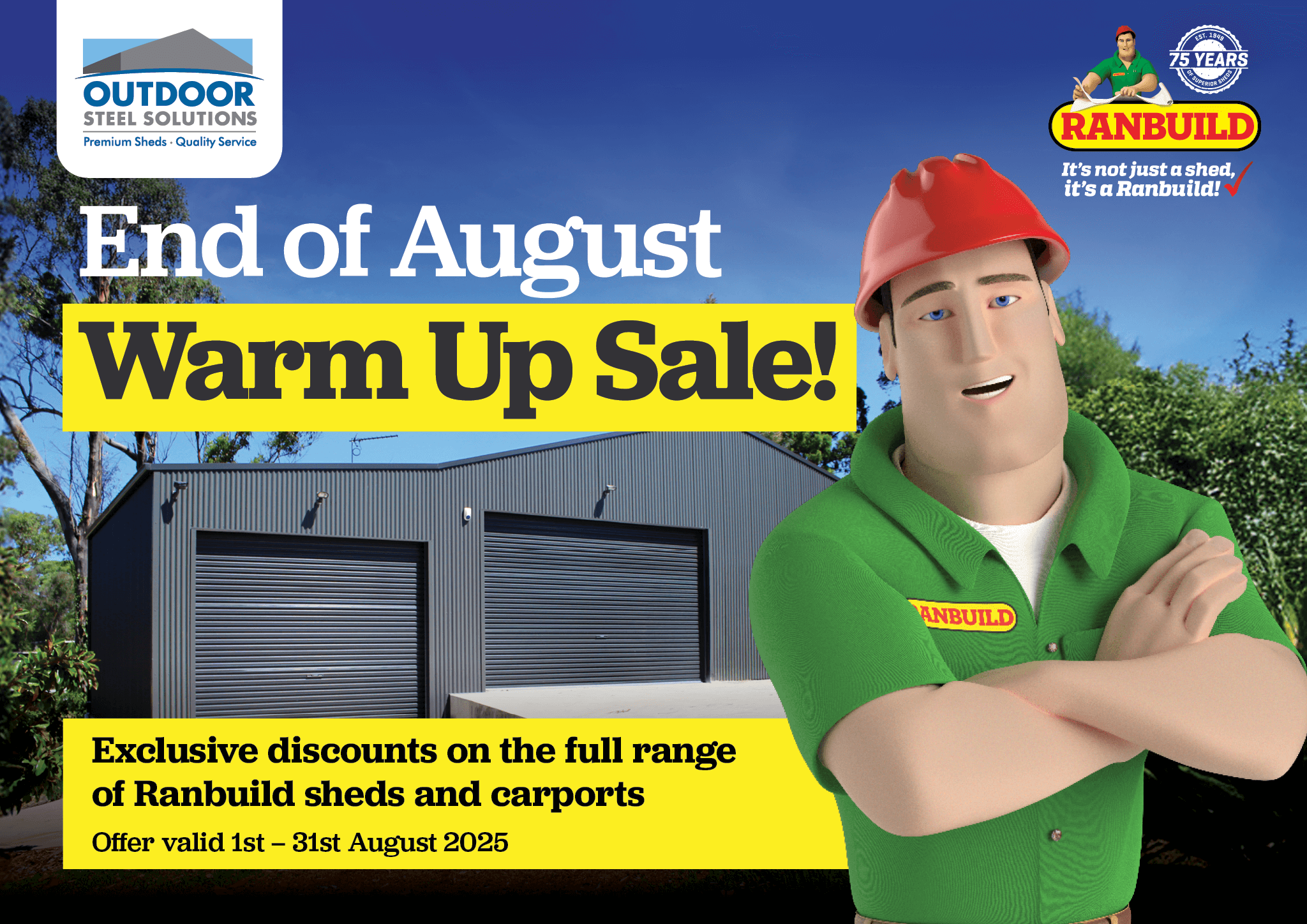 End of August Warm Up Sale! End of August Warm Up Sale!